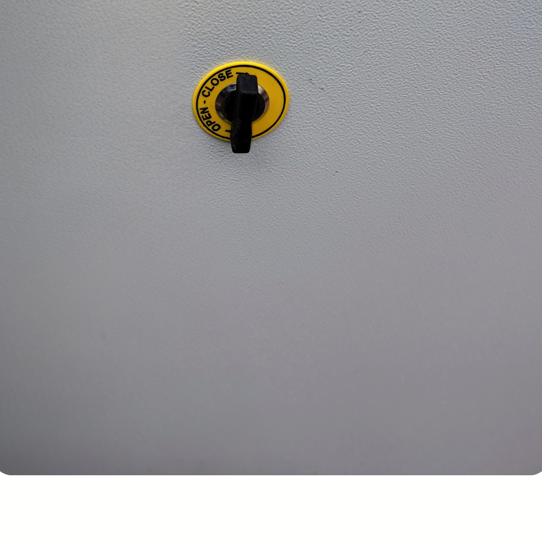 Ev car charger box with lock