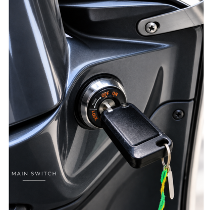 TVS iQube Main Key Set with Seat Lock | Complete Key & Lock Set