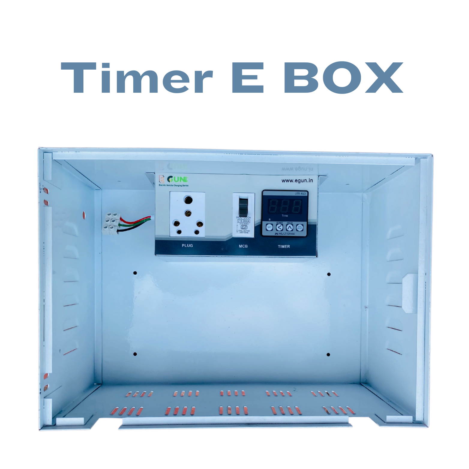 Timer Ev charger Box with Unit Meter