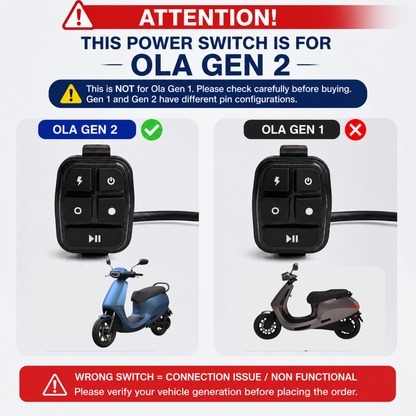 Ola S1 Pro Gen 2 Right Switch ( ON & OFF )
