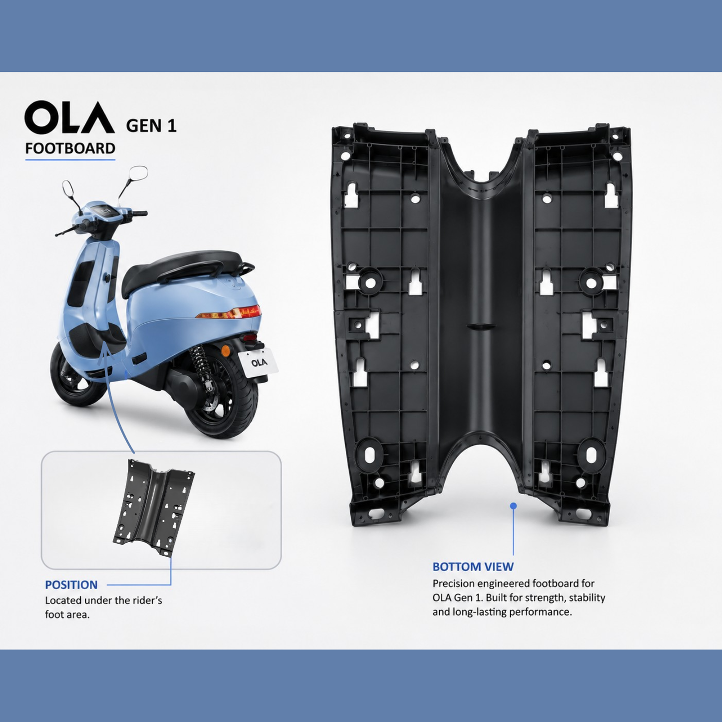 Ola S1 / S1 Pro Gen 1 Foot Board