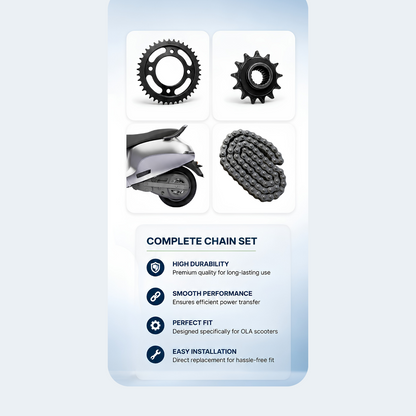 Chain Sprocket Kit for Ola S1 X & S1 X+ (Gen 3) – Complete Drive Set